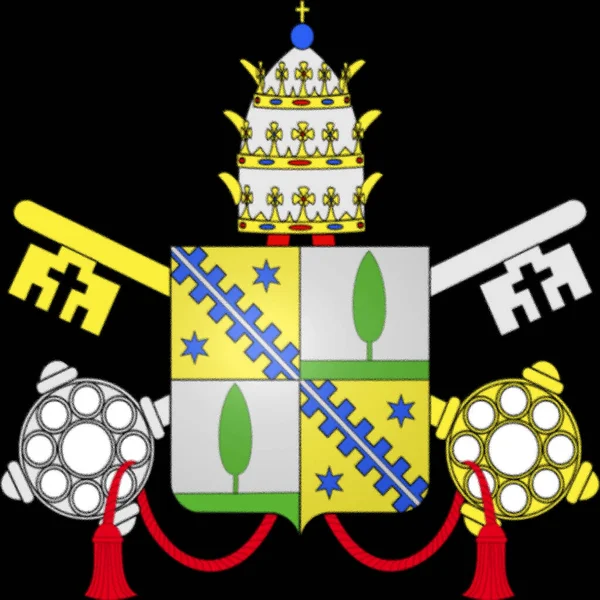 Coat Arms Pope Gregory Xiv Born Niccolo Sfondrato Sfondrati Pope — Stock Photo, Image