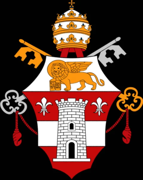 Escudo Armas Papa San Juan Xxiii Angelo Giuseppe Roncalli — Foto de Stock