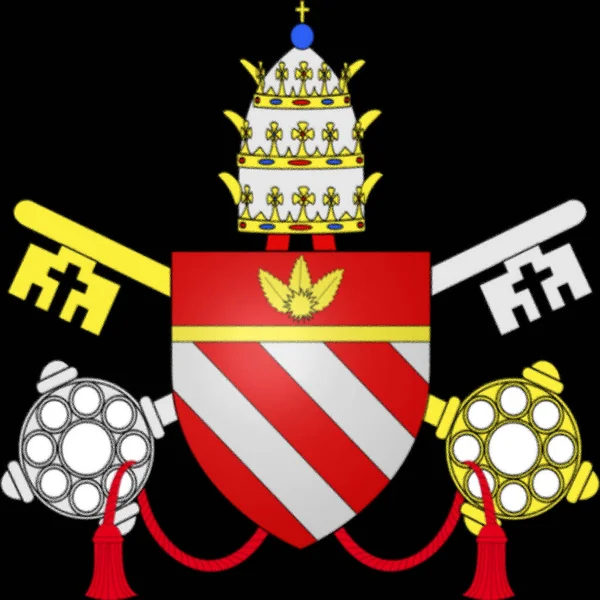 Escudo Armas Del Papa Urbano Vii Nacido Giovanni Battista Castagna —  Fotos de Stock
