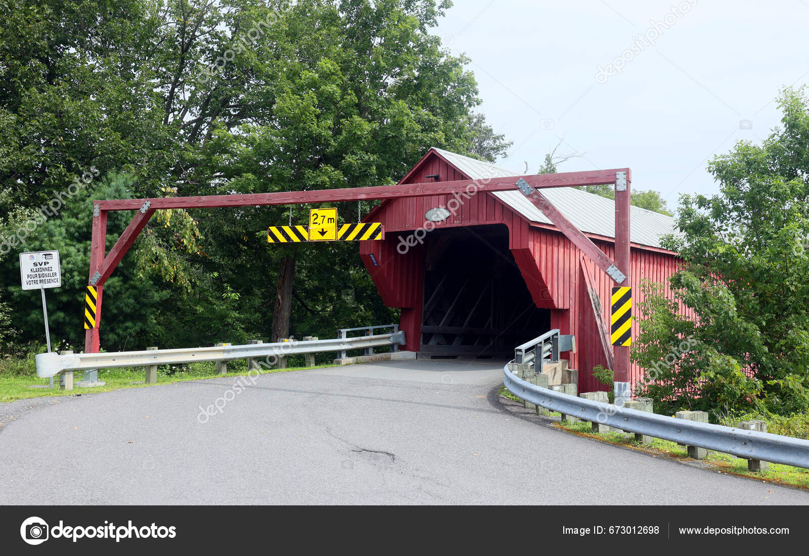 Cowansville Quebec Canada 2023 Freeport Covered Bridge Built 1870S