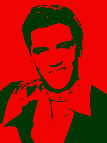 Circa 1965 Ποπ Τέχνη Του Elvis Presley Ήταν Αμερικανός Τραγουδιστής — Φωτογραφία Αρχείου