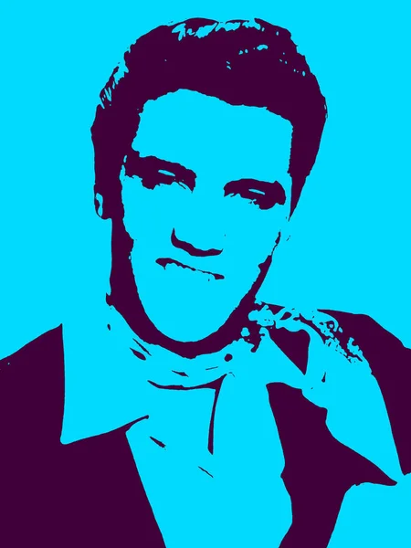 Circa 1965 Pop Art Elvis Presley Fost Cântăreț Actor American — Fotografie, imagine de stoc