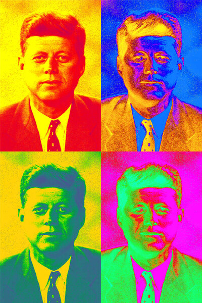 CIRCA 1960: John F. Kennedy often referred to by his initials JFK and by the nickname Jack, was an American politician who served as the 35th president of the United States