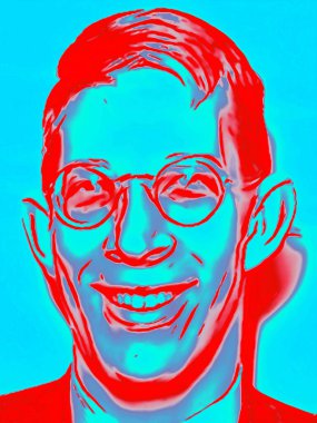 CIRCA 2019: Guinness Rekorlar Kitabı 'na göre, Robert Wadlow' un pop sanatı - tarihteki en uzun kayıtlı kişi