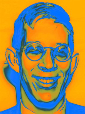 CIRCA 2019: Guinness Rekorlar Kitabı 'na göre, Robert Wadlow' un pop sanatı - tarihteki en uzun kayıtlı kişi