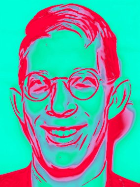 CIRCA 2019: Guinness Rekorlar Kitabı 'na göre, Robert Wadlow' un pop sanatı - tarihteki en uzun kayıtlı kişi