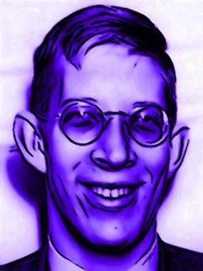 CIRCA 2019: Guinness Rekorlar Kitabı 'na göre, Robert Wadlow' un pop sanatı - tarihteki en uzun kayıtlı kişi