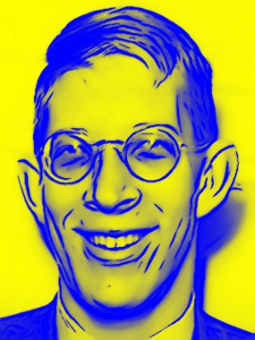 CIRCA 2019: Guinness Rekorlar Kitabı 'na göre, Robert Wadlow' un pop sanatı - tarihteki en uzun kayıtlı kişi