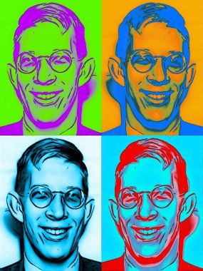 CIRCA 2019: Guinness Rekorlar Kitabı 'na göre, Robert Wadlow' un pop sanatı - tarihteki en uzun kayıtlı kişi