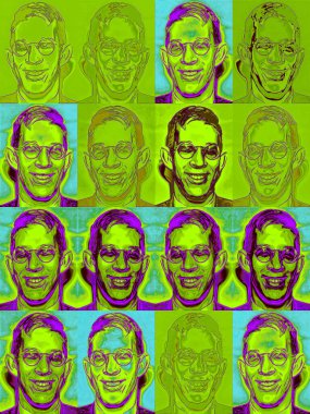 CIRCA 2019: Guinness Rekorlar Kitabı 'na göre, Robert Wadlow' un pop sanatı - tarihteki en uzun kayıtlı kişi