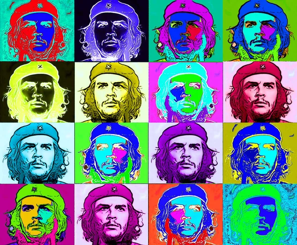 Circa 2019 Pop Art Ernesto Che Guevara Argentine Revolutionary Comandante — Stock Photo, Image