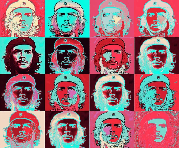 Circa 2019 Pop Art Ernesto Che Guevara Argentine Revolutionary Comandante — Stock Photo, Image