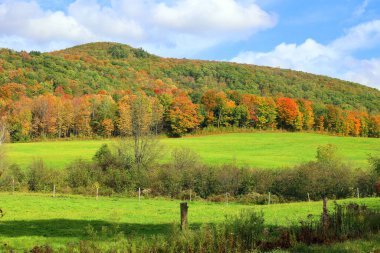 Kuzey Amerika doğudaki Bromont-Shefford Quebec eyaleti Kanada 'ya düştü