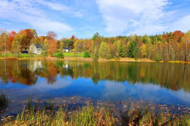 Kuzey Amerika doğudaki Bromont-Shefford Quebec eyaleti Kanada 'ya düştü
