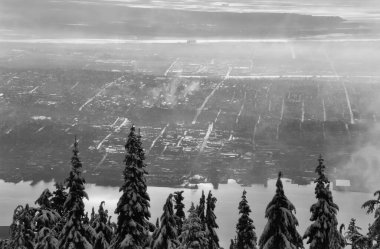 Grouse Dağı 'nda kış, Vancouver, British Columbia, Kanada