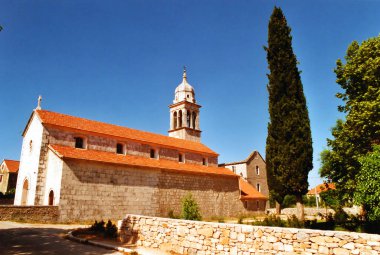 BRAC CROATIA 05 27 2000: Brac Adriyatik Denizi 'nde bir Hırvat adasıdır ve bu ada Dalmaçya' nın en büyük, Adriyatik Denizi 'nin ise en büyük üçüncü adasıdır. 