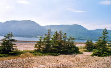 Summer landscape at the Cape Breton Island, Nova Scotia, Canada clipart