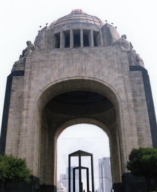 MEXICO CITY MEXICO 11 Eylül 1998: Devrim Anıtı (İspanyolca: Monumento a la Revolucion) Meksika Devrimi anısına yapılan bir anıttır..
