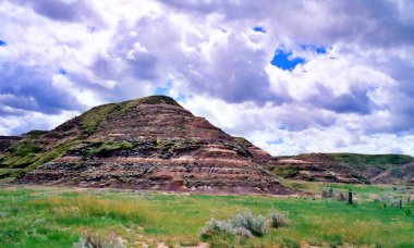 Drumheller Alberta Canada Kanada, Kanada Çorak Toprakları ve yakındaki Dinozor İl Parkı 'nı keşfetme merkeziniz..