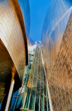 LOS ANGELES CALIFORNIA 05 12 2003: Walt Disney Concert Hall, Los Angeles. Frank Gehry tarafından tasarlandı. Los Angeles Müzik Merkezi 'nin dört salonundan biri ve Filarmoni Orkestrası' nın evi.