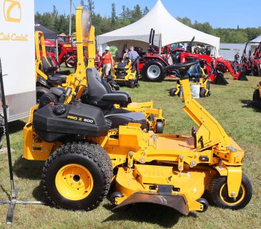 BROME QUEBEC CANADA 08: 30 2024: Tarım Fuarları Fuarı Brome.