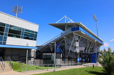 MONTREAL QUEBEC CANADA 09 02 02 2024: Saputo Stadyumu, MLS Kanadalı profesyonel futbol takımı Montreal 'in Impact takımının bulunduğu Olympic Park' ta bulunan bir futbol stadyumu.