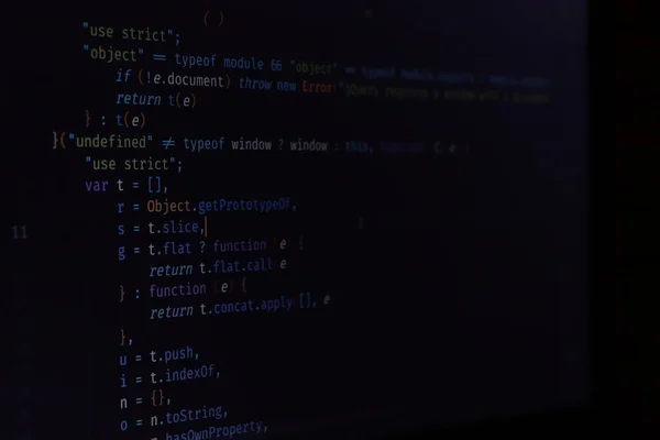 Programming Code Abstract Screen Software Developer Computer Script More Similar — Stock Photo, Image