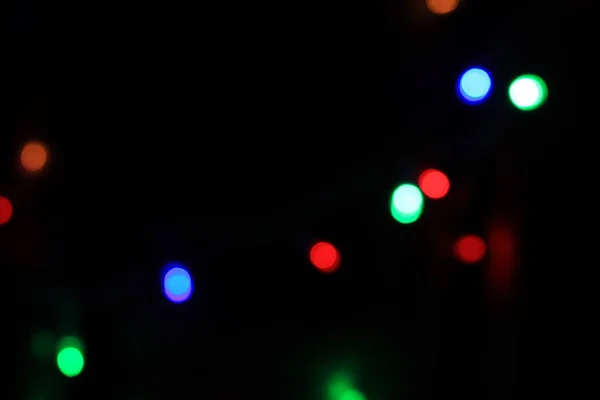 Colorido Borroso Navidad Luces Fondo — Foto de Stock