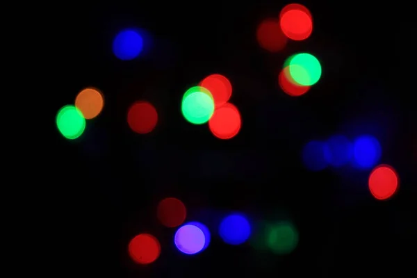 Ilık Renkli Işıklarla Bulanık Bokeh Arkaplanının Görüntüsü — Stok fotoğraf