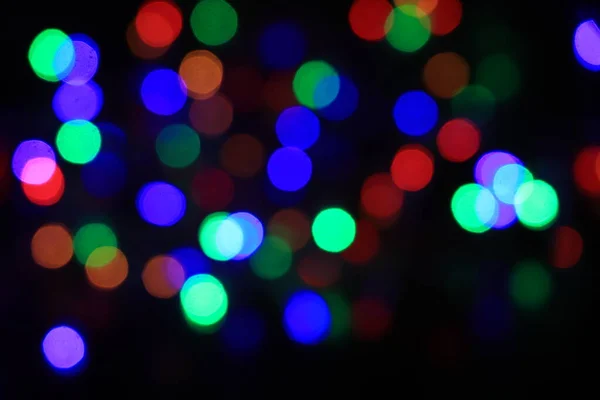 Abstrato Fundo Circular Bokeh Christmaslight — Fotografia de Stock