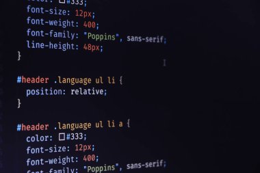 program kodu bir monitörde