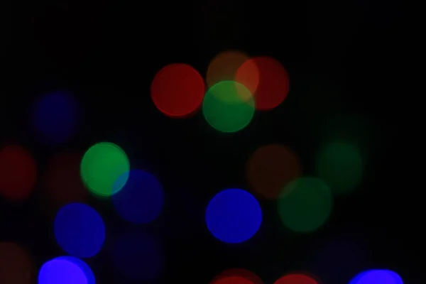 Mavi Gümüş Parıldayan Ampullerin Soyut Bulanıklığı Arka Plan Işıkları Noel — Stok fotoğraf