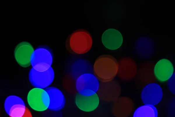 Абстрактные Размытые Синие Серебристые Блестящие Лампочки Светильники Фон Размытие Рождественские — стоковое фото