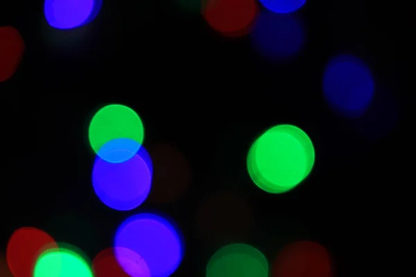 Abstrato Borrado Azul Prata Brilhando Lâmpadas Brilhantes Fundo Borrão Natal — Fotografia de Stock