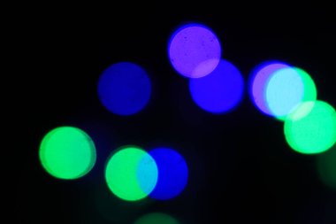 Işık şehri bokeh, ufuk arka plan bulanıklık.