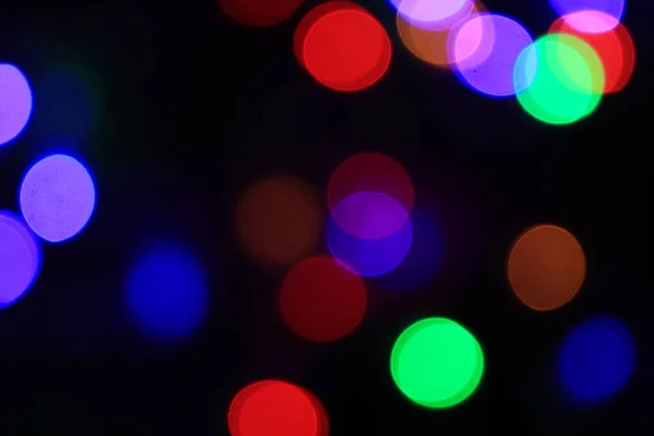 Streszczenie Niewyraźne Lights Kolorowe Tło — Zdjęcie stockowe