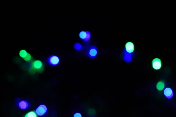 Luzes Desfocadas Desfocadas Círculos Brilhantes — Fotografia de Stock
