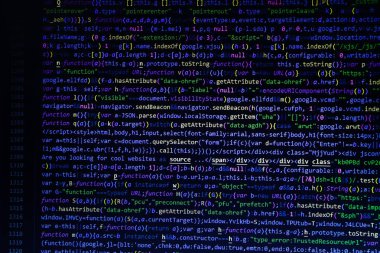 Programcı geliştirici ekranı. Yeni teknoloji devrimi. IT kodlaması monitörde. Bilgisayar kodu verileri. Bilgisayar bilimi dersi. Modern teknoloji. Bilgisayara programlama kodu yazılıyor.