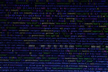 Web geliştirme kodu CSS SASS biçimi önişlemci betik satırları. Ağ geliştiricisinin soyut ekranı