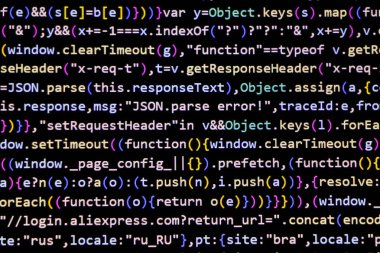 Web Geliştirme için kodlama ekranı