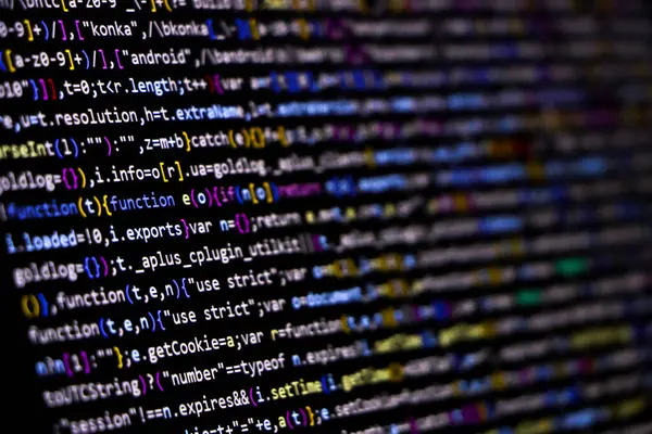 Código fuente del software. Código de programación. Código de ...