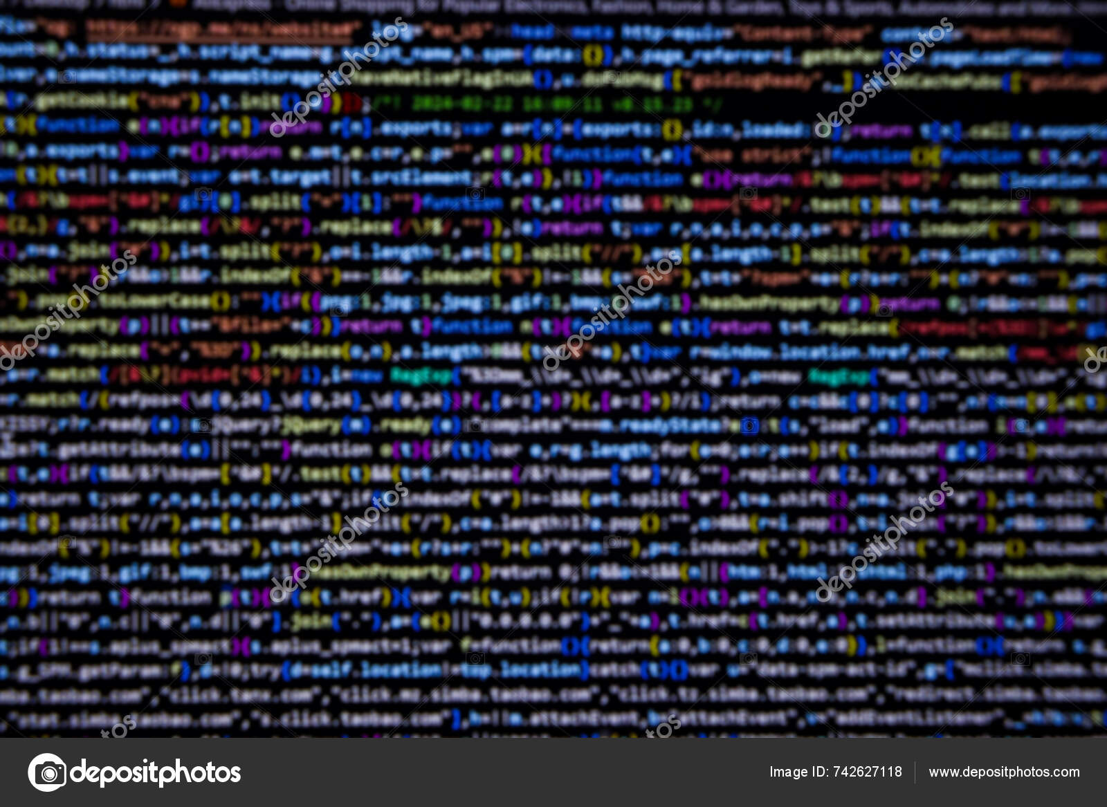 Programming Coding Screen Web Developer Coding Screen — Stock Photo ...