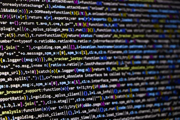 Teknoloji arkaplanı için programlama ekranı