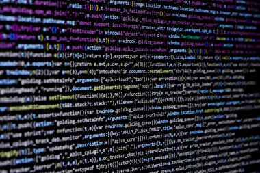 Teknoloji arka planı, web geliştirici ya da yazılım geliştiricisinin kodlama ekranı
