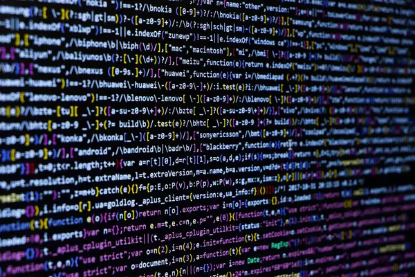 Web geliştirme kodlaması, programlama ekranı