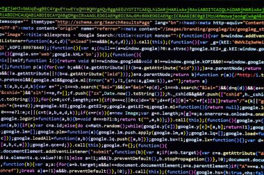 Kodlama ekranı programlanıyor, web geliştiricisi kodlama ekranı