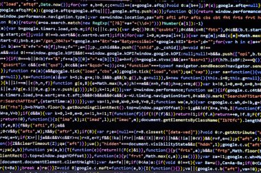 Kodlama ekranı programlanıyor, web geliştiricisi kodlama ekranı