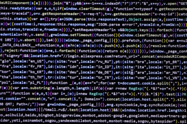 Kodlama ekranı programlanıyor, web geliştiricisi kodlama ekranı