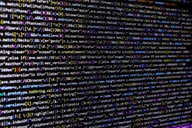 Programlama kod soyut ekran yazılım geliştirici. Bilgisayar komut dosyası