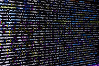Programlama kod soyut ekran yazılım geliştirici. Bilgisayar komut dosyası